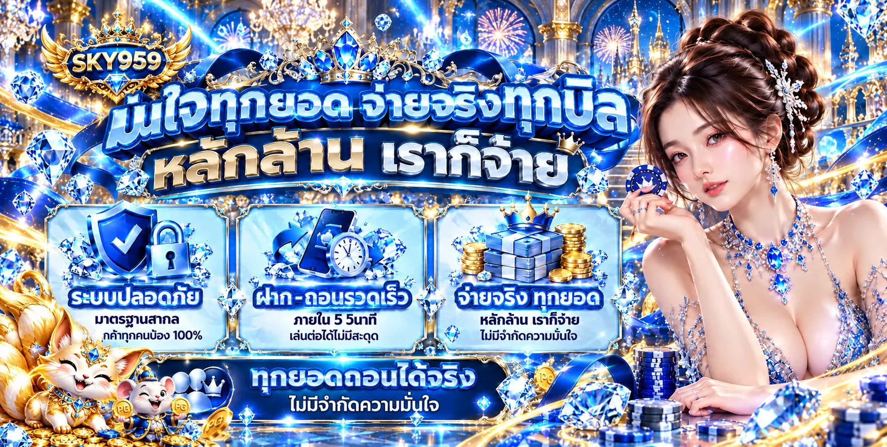 ภาพคู่มือเลือกสล็อตออนไลน์ SKY959 และระบบที่ปลอดภัย